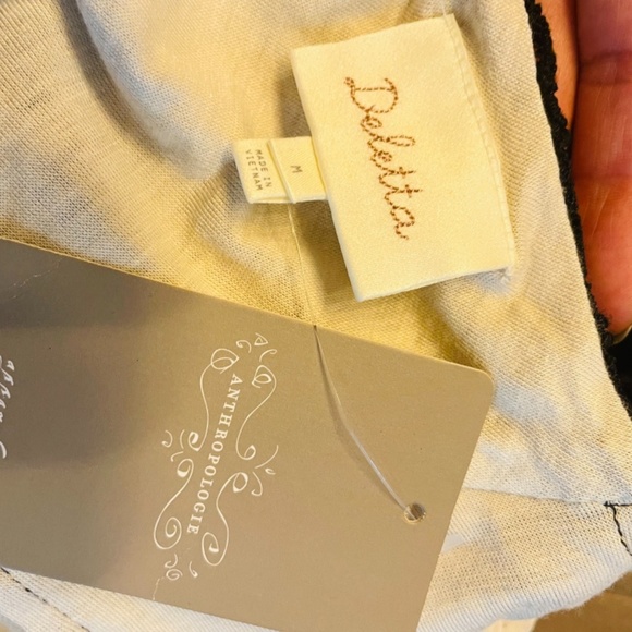 NWT Anthropologie Cross Back Fitted Lace Top - Picture 5 of 5